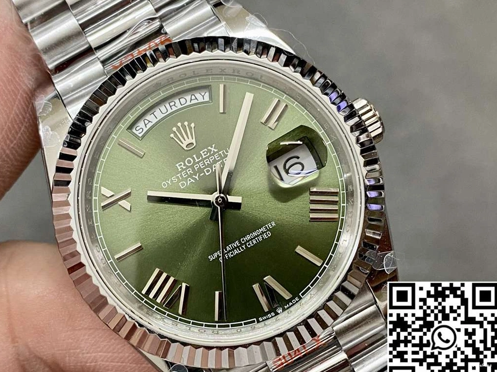 Tungsten Steel Day Green Dial v5 Factory QF M228239-0033 Date Rolex 0725